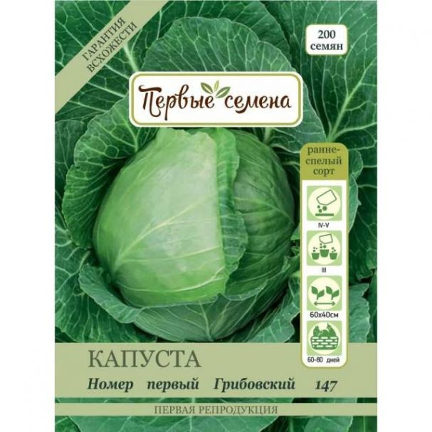 Семена Капуста бк Номер первый Грибовский 147 05г #1