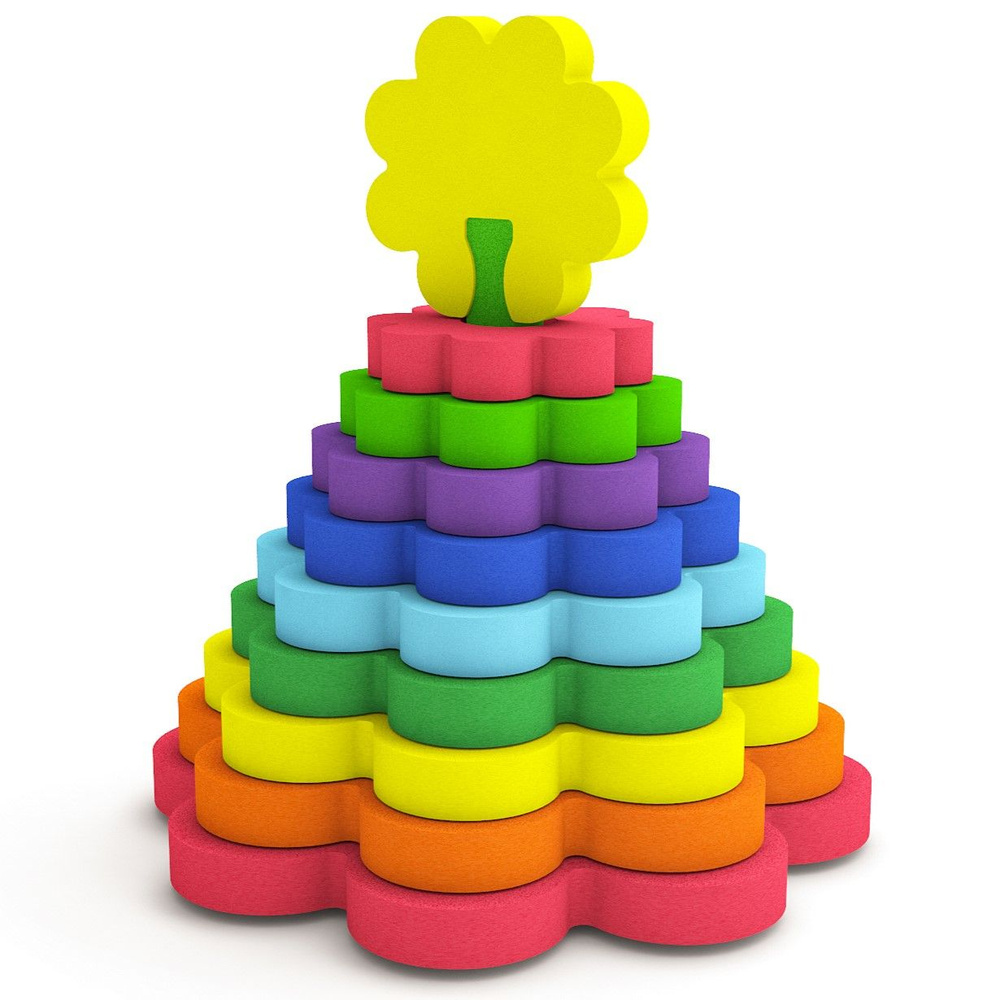 Пирамидка развивающая Цветок для малышей El'BascoToys , 16-003 #1