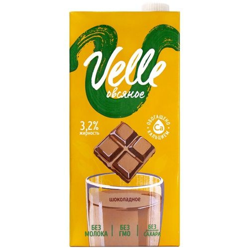 Напиток овсяный с шоколадом Velle, 1л #1