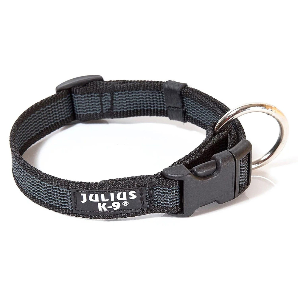 Ошейник для собак Julius-K9 Color & Gray (39-65см/2,5см), черно-серый #1