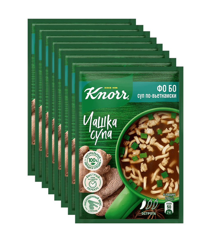 Суп Knorr Суп Фо Бо по-вьетнамски быстрого приготовления, 8 шт по 15 г  #1