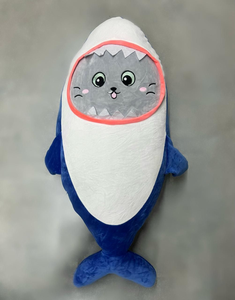 Кот акула мягкая игрушка 40см #1