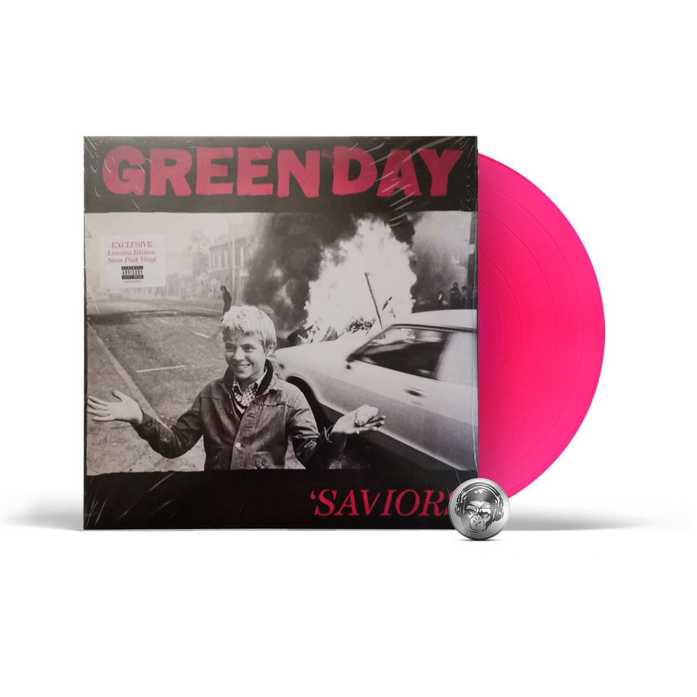 Виниловая пластинка Green Day - Saviors (coloured) (LP) 2024 Reprise, Neon Pink, Limited Edition  #1