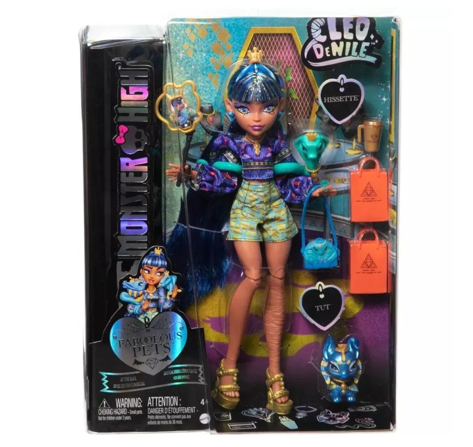 Кукла Monster High Клео де Нил Cleo De Nile Fabulous Pets #1