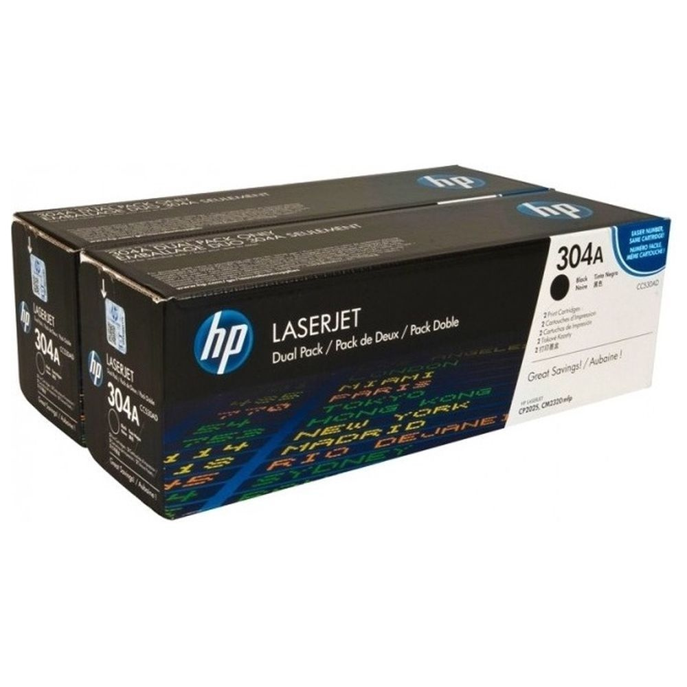 Картридж HP CC530AD (304A) черный #1