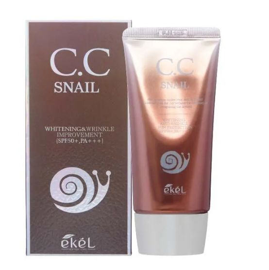 EKEL СС крем для лица с муцином улитки Snail CC Cream SPF50+ PA+++ Корея  #1