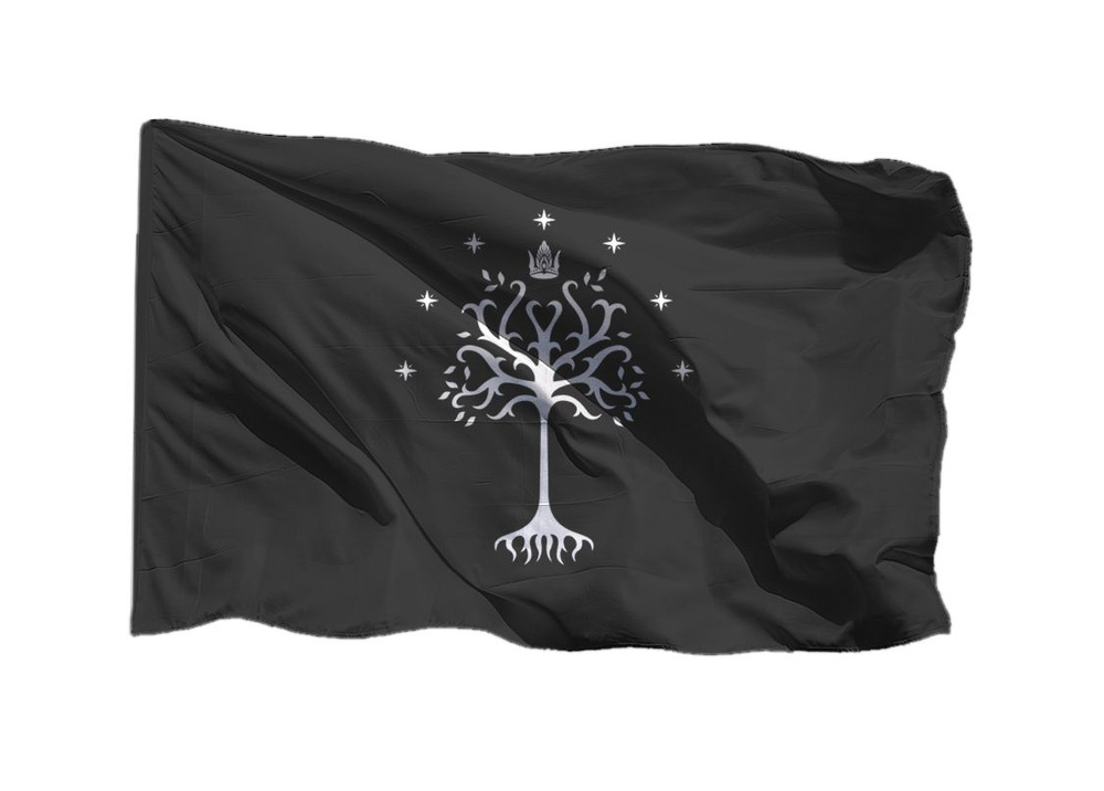 Термонаклейка флаг знамя Гондора Минас-Тирита Нуменора из Властелина Колец, 7 шт  #1