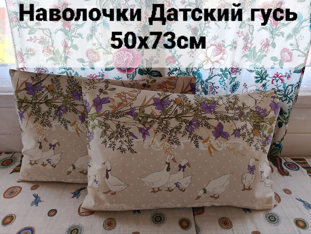 1-я студия Домашнего уюта Наволочка декоративная 50x73 см, 2 шт.  #1