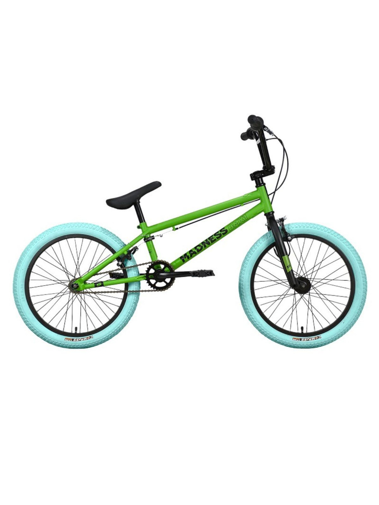 Велосипед Stark'23 Madness BMX 1 зеленый/черный/голубой #1