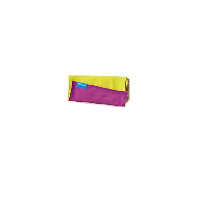 N-Rit охлаждающее полотенце IceMate Cool Towel Double 2023 рL (Желтый/Фиолетовый, 20x100,)  #1
