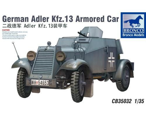 CB35032 Бронеавтомобиль German Adler Kfz. 13 Armored Car (1/35) #1