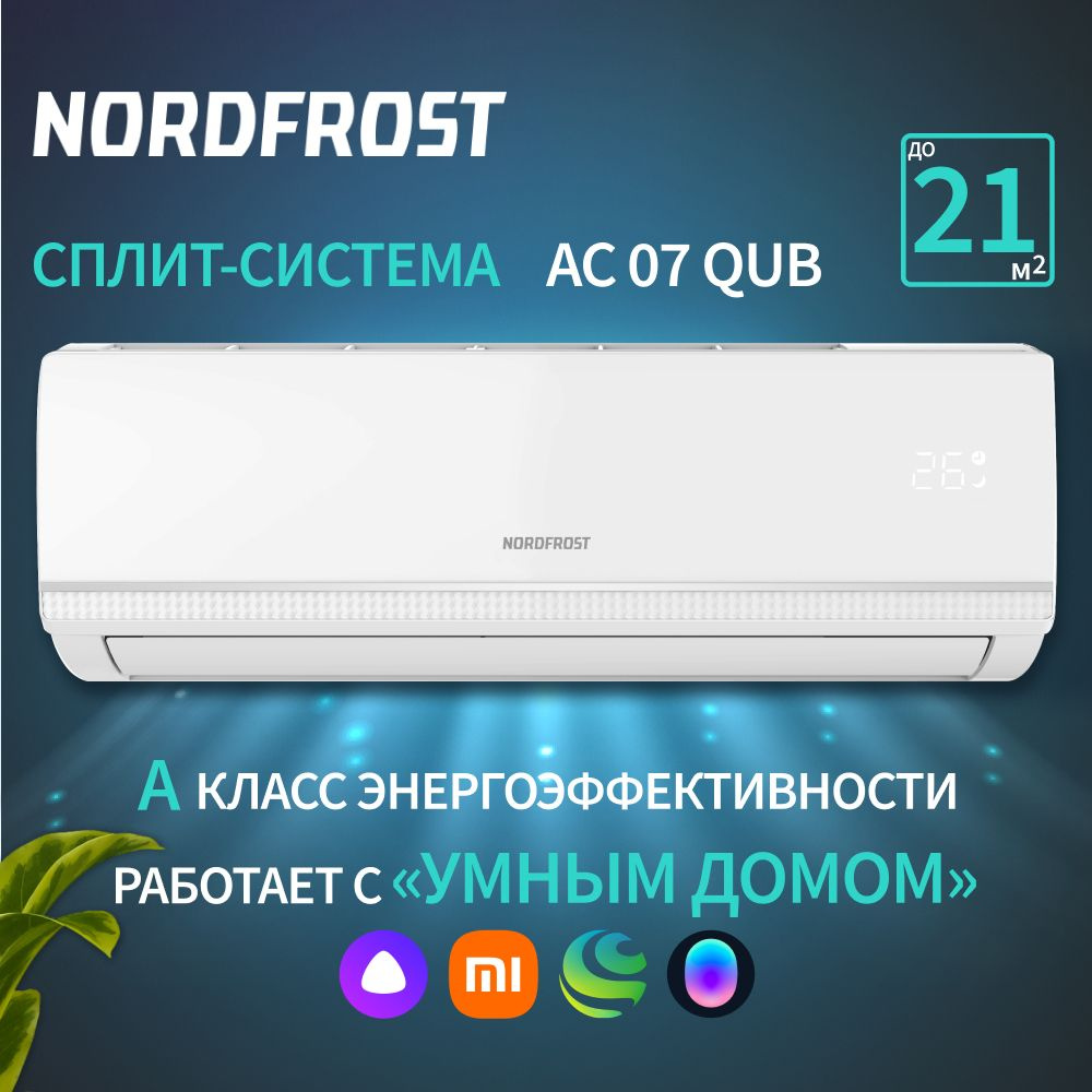 Сплит-система NORDFROST AC 07 QUB, хладагент R32, белый #1