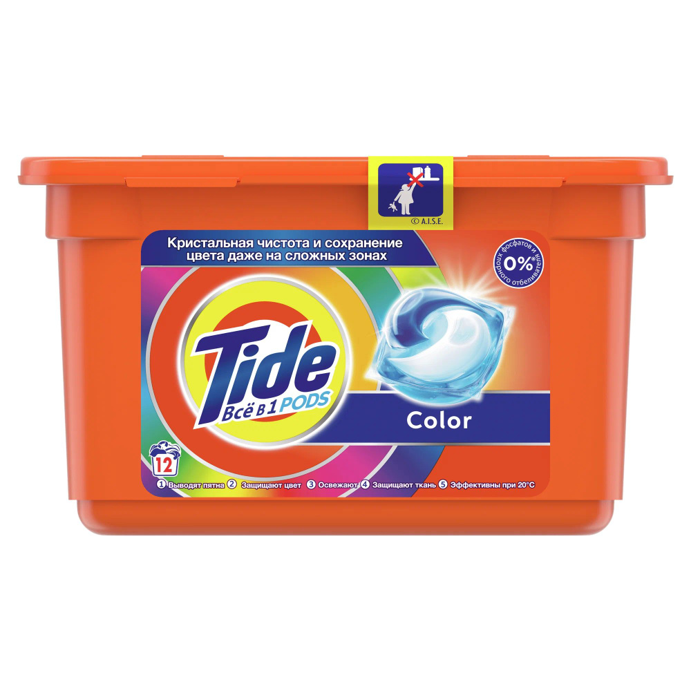 Tide Капсулы для стирки белья Color, 12 шт х 16,8 гр #1