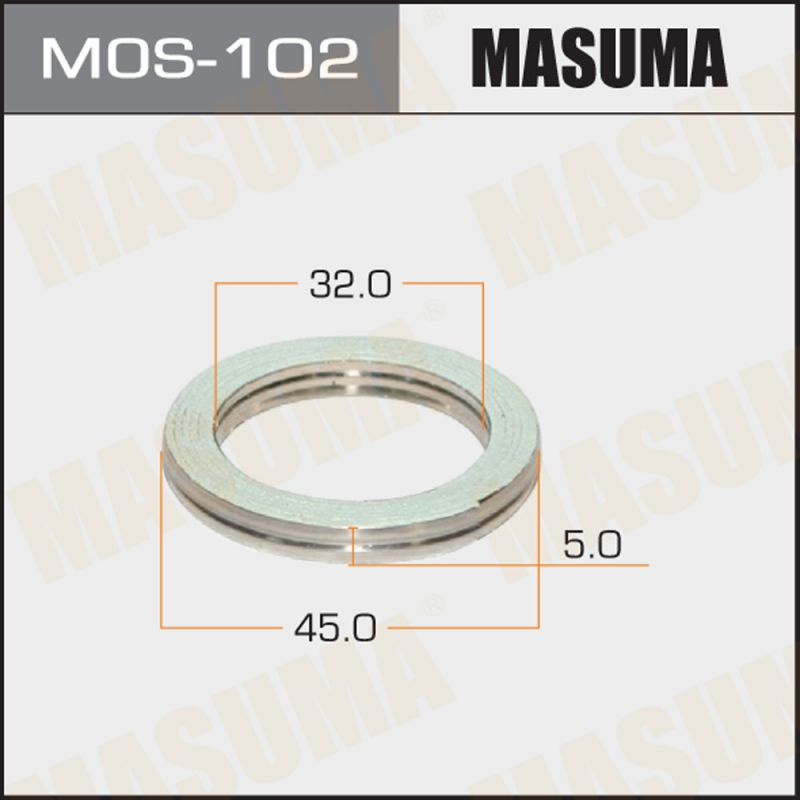Masuma Прокладка глушителя, арт. MOS-102, 1 шт. #1