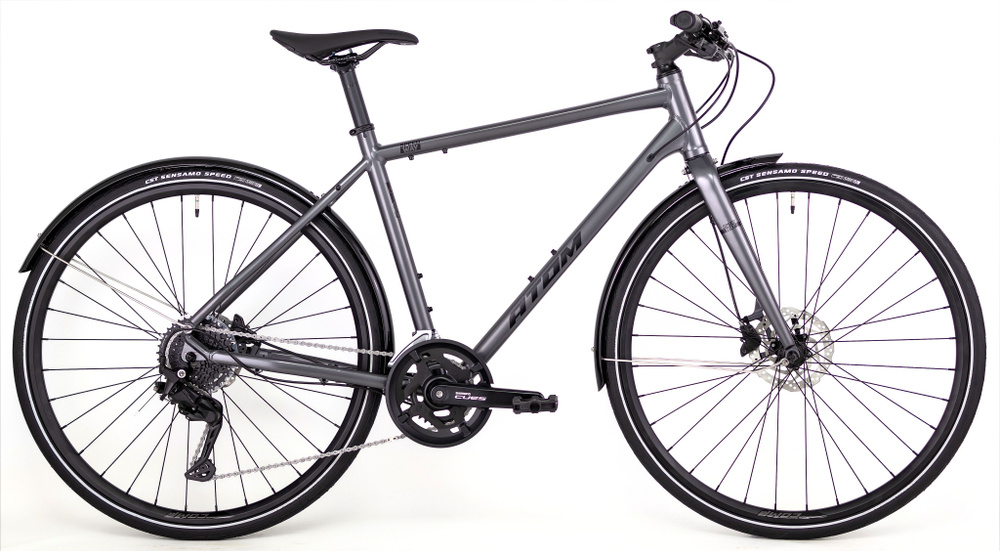 Велосипед ATOM SYMBIOTIC SPEED Рама: L(55см) SilkDarkSilver #1