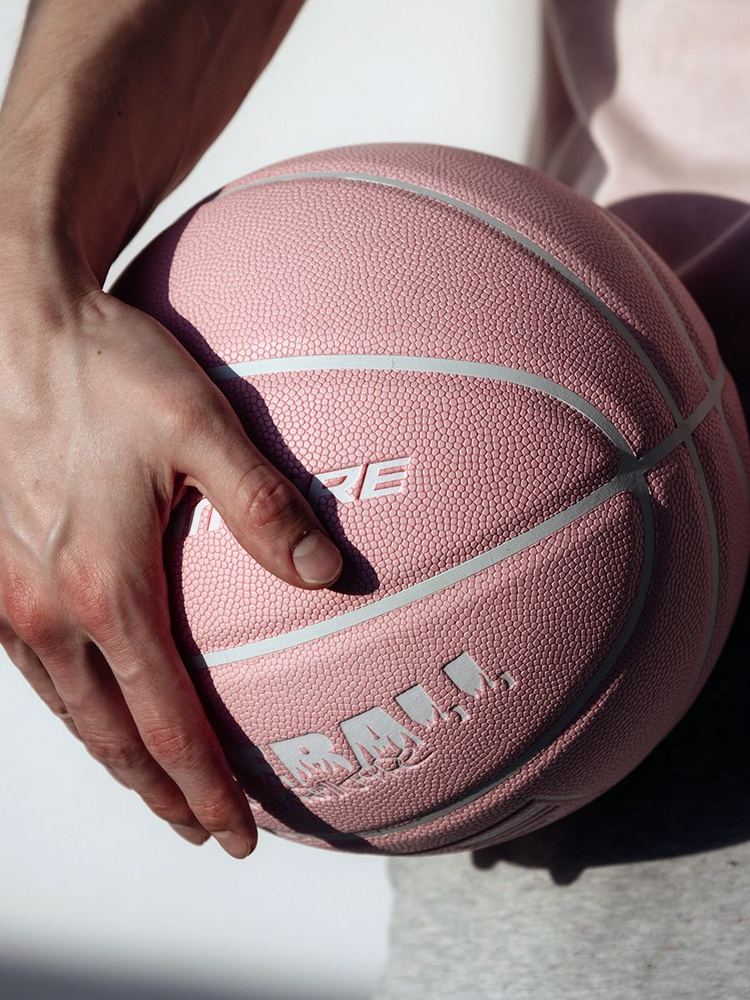Баскетбольный мяч FireBall bу Bolamore размер 6 кожаный, профессиональный, для зала и резиновых покрытий #1