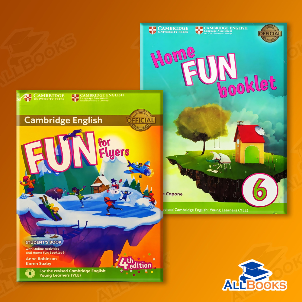 Fun For Flyers комплект student's book + home fun booklet 6 + CD Robinson Anne #1