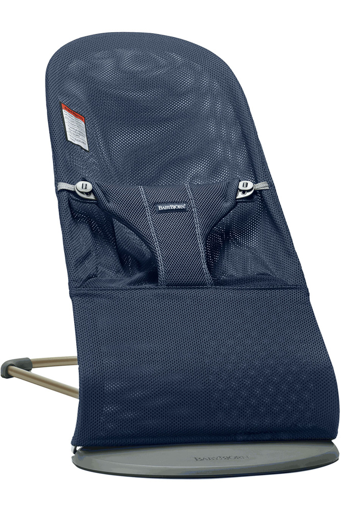 шезлонг для новорожденных от 0 BabyBjorn Bouncer Bliss Mesh,Navy Blue #1