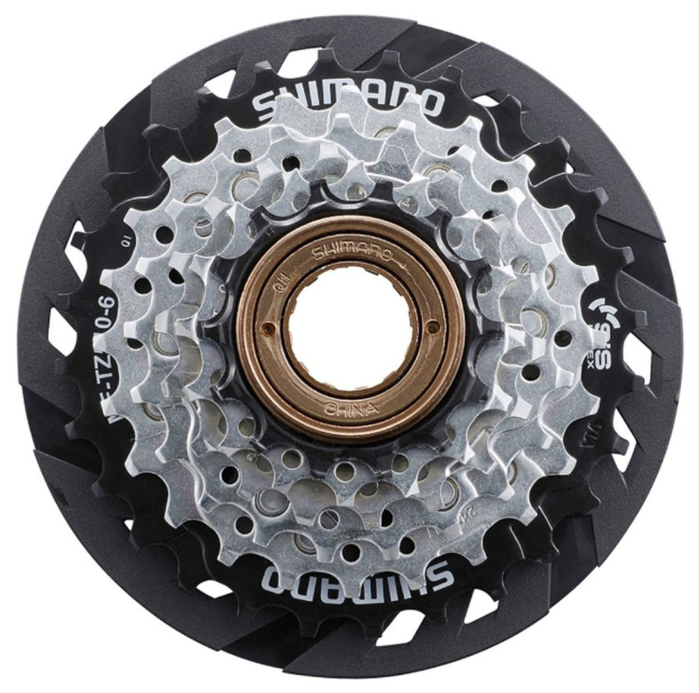 Трещотка Shimano, TZ510, 6 ск, 14-28, с защитой, б/уп. #1