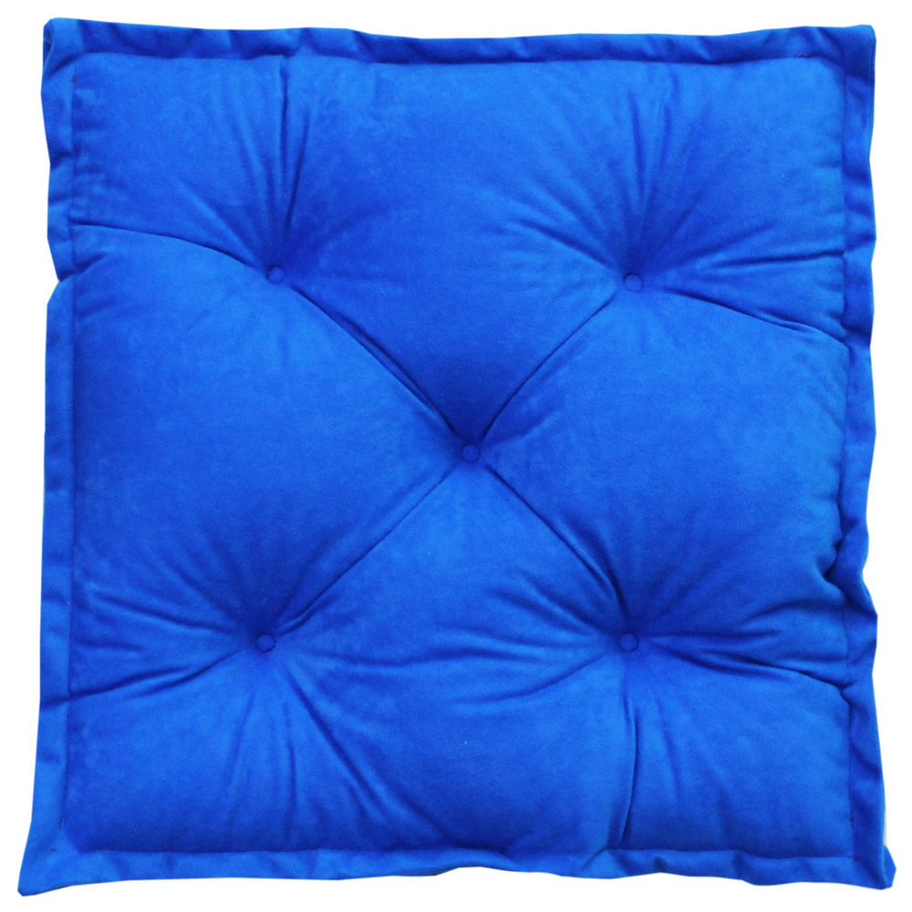 Подушка для сиденья МАТЕХ 2D VELOURS 45*45*8. Цвет синий, арт. 51-008  #1