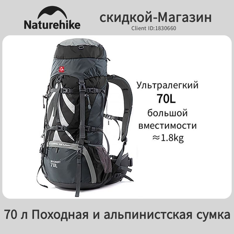 Naturehike Рюкзак тактический, объем: 70 л #1