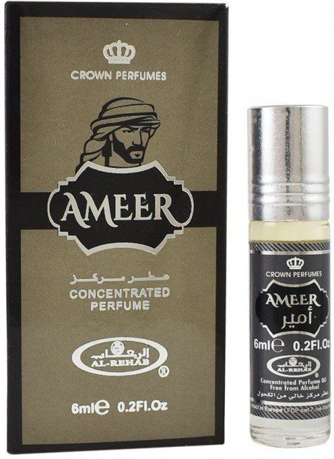 Духи-масло Concentrated Perfume AMEER (Мужские масляные арабские духи АМИР (Принц), Аль-Рехаб), 6 мл. #1