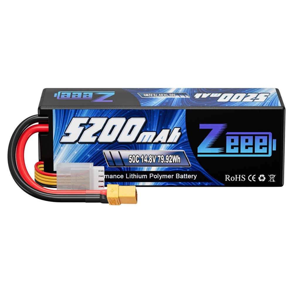 Аккумулятор LiPo 14.8V 5200mah 50C разъем XT60 #1