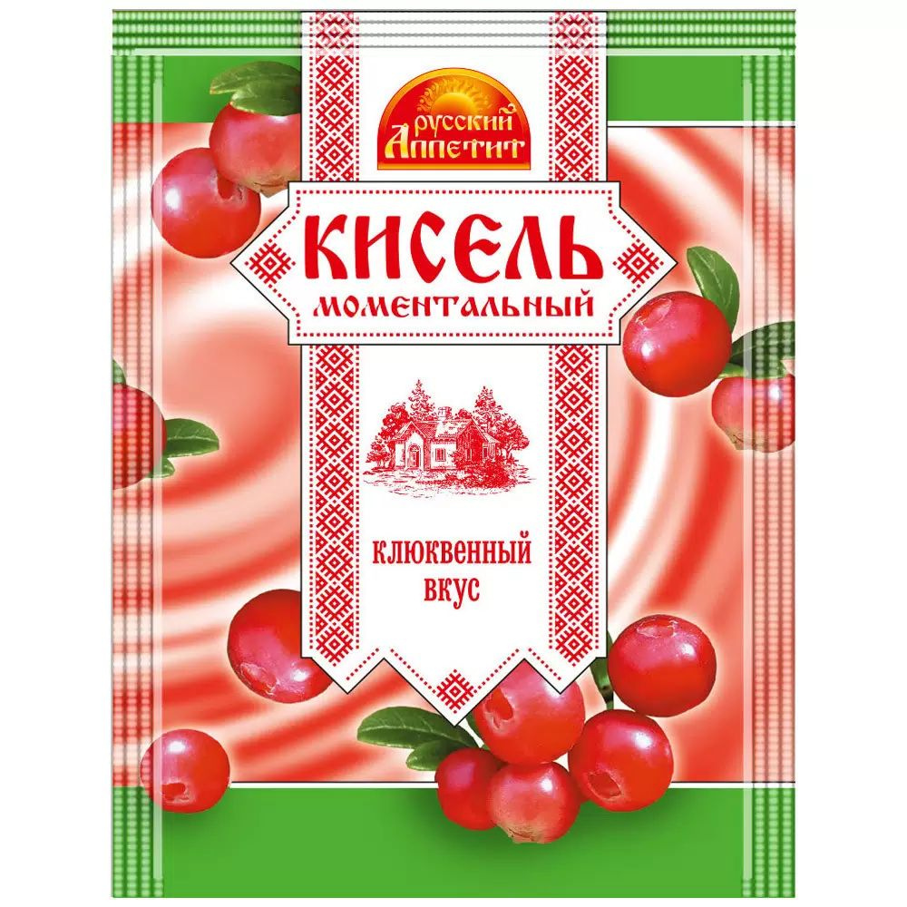 Кисель быстрого приготовления Русский Аппетит Клюква, 90 г, 18 шт  #1