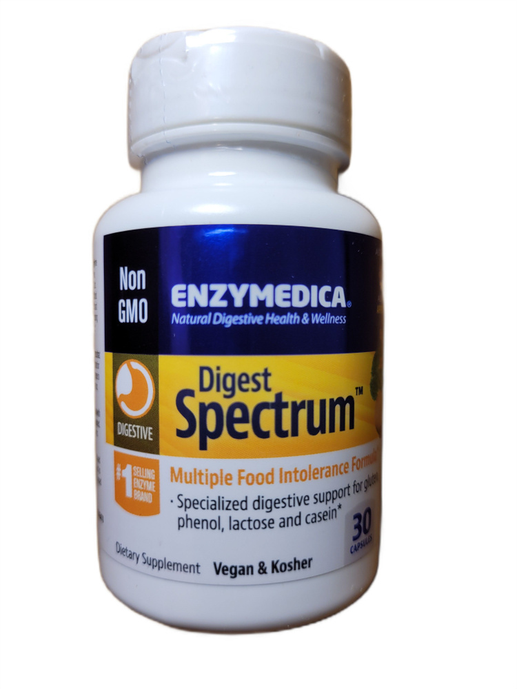 Enzymedica, Digest Spectrum, Ферменты для пищеварения, 30 капсул #1