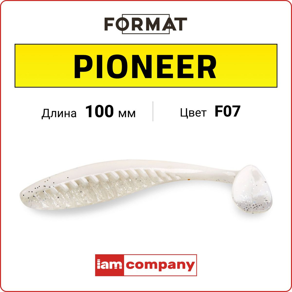 Приманка силиконовая Format PIONEER 100 мм цв. F07 / Для летней рыбалки / Мягкая приманка для джига / #1