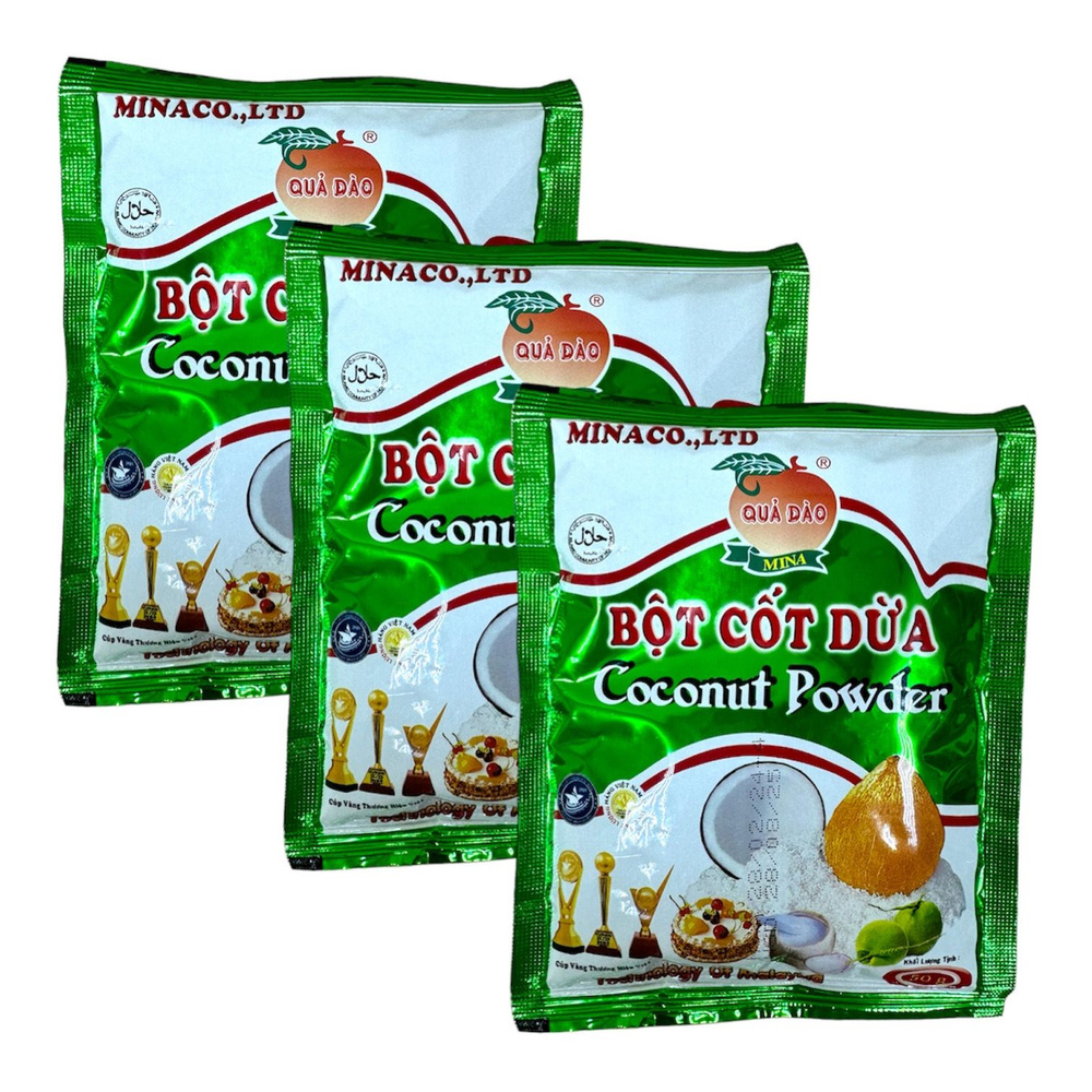 Сухая кокосовая пудра Coconut powder 3 шт по 50 гр Вьетнам #1