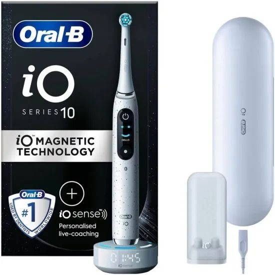 Электрическая зубная щетка Oral-B iO Series 10 + умное зарядное устройство, 7 режимов, интерактивный #1