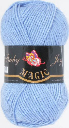 Пряжа Baby Joy (Magic), цвет 5711 голубой, 50гр/133м,70% акрил 30% шерсть,5 шт в упаковке  #1