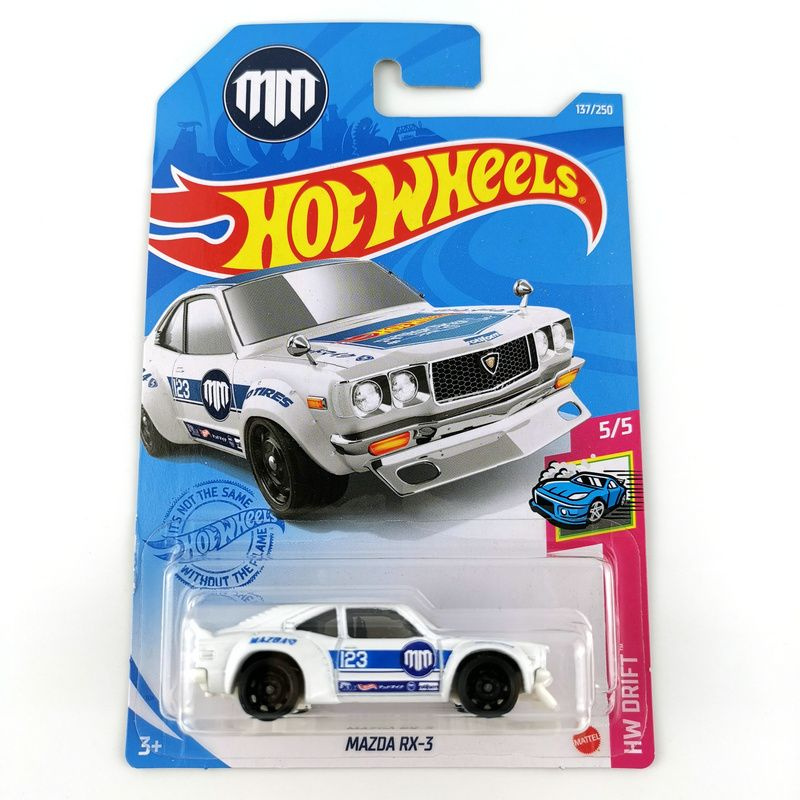 Машинка Mattel Hot Wheels 2021 C4982 Mazda Rx-3 White #1