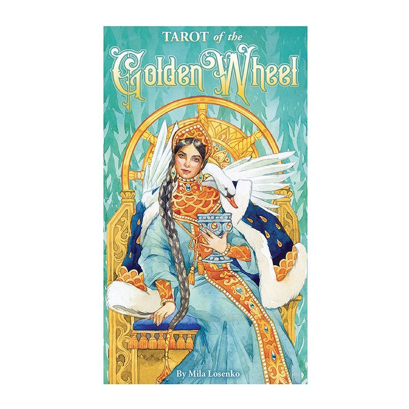 карты таро"Golden Wheel"tarot,12X7CM #1