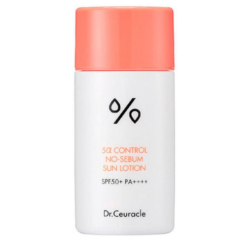 DR. CEURACLE Солнцезащитный лосьон для тела 5 Alpha Control No-Sebum Sun Lotion SPF50+  #1