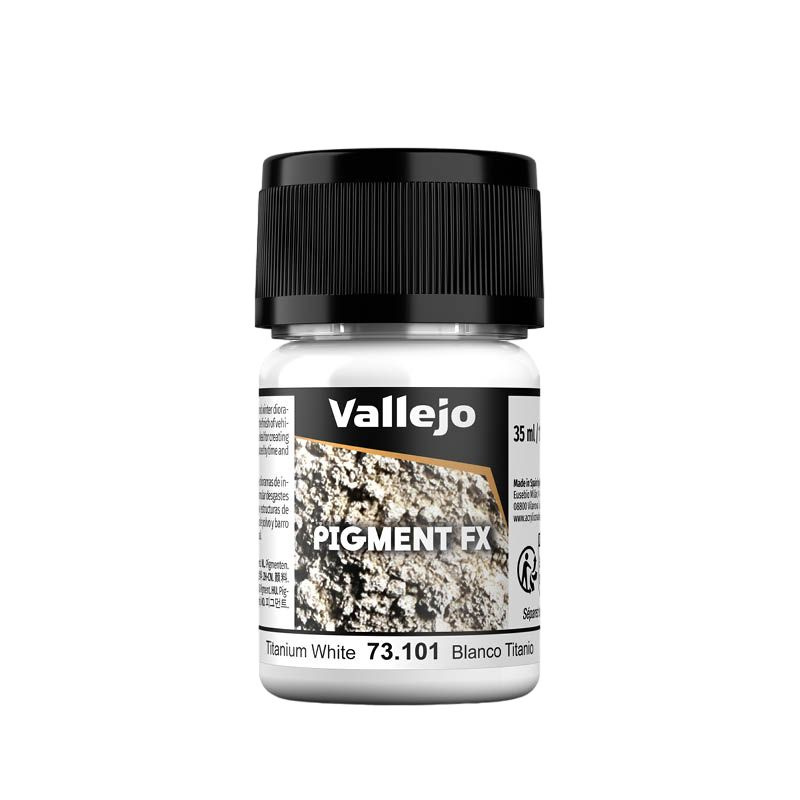 Краска Vallejo серии Pigment - Titanium White 35ml. #1