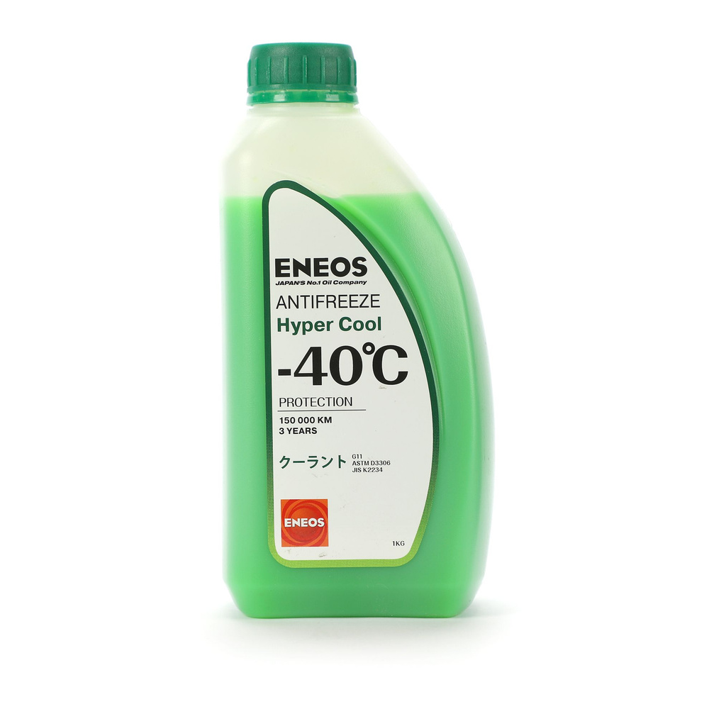 Жидкость охлаждающая низкозамерзающая ENEOS Antifreeze Hyper Cool -40 C 1кг (green)  #1