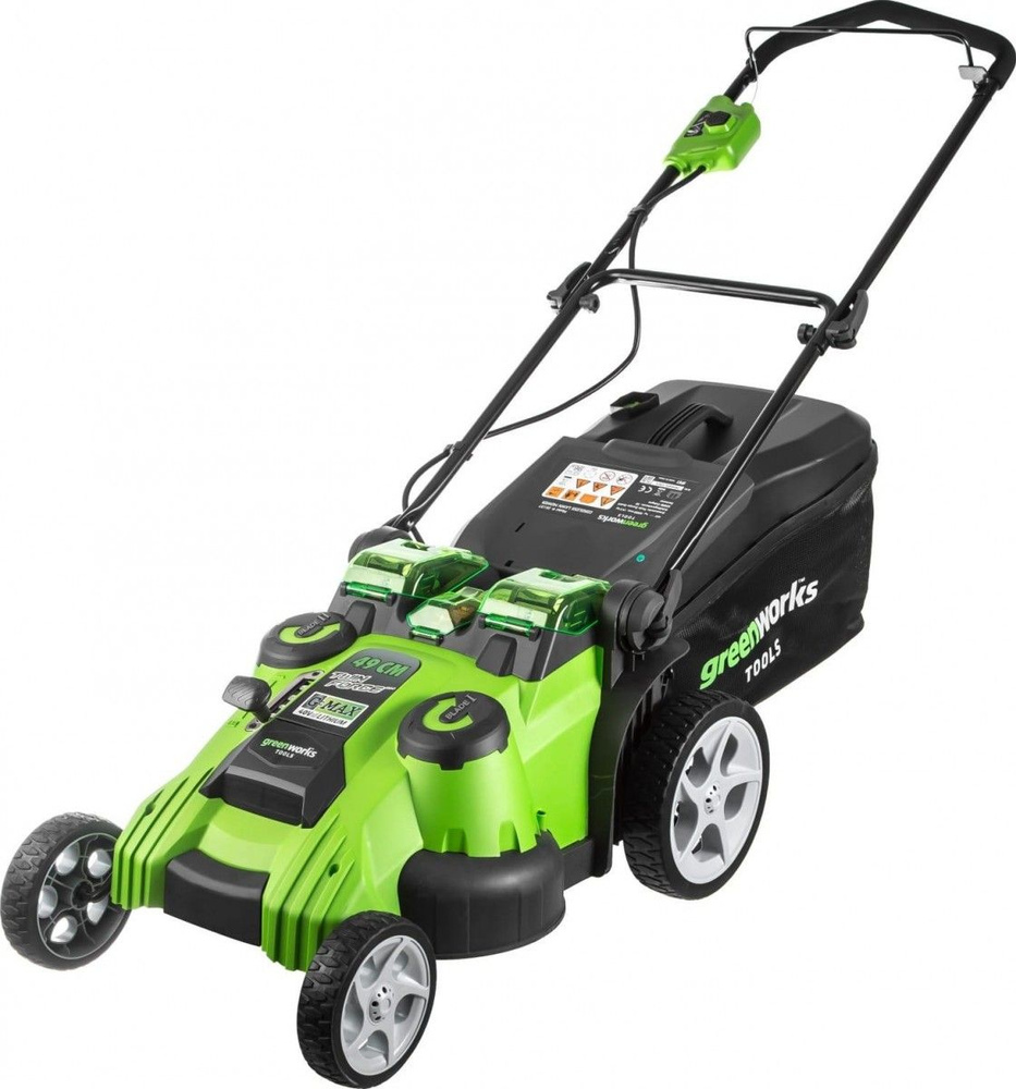 Аккумуляторная газонокосилка GREENWORKS G40LM49DBK4 2500207VB #1