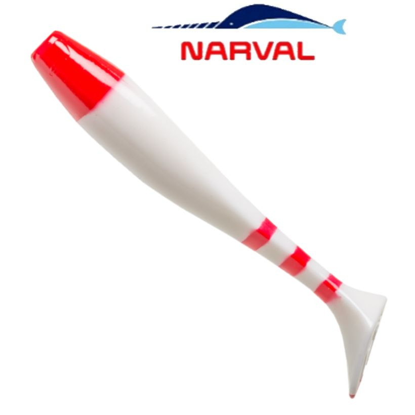 Приманка силиконовая Narval Choppy Tail 14cm цв. #014 Santa Claus / Виброхвост для джига на судака, щуку #1