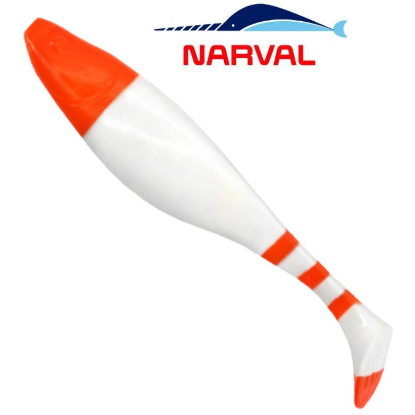 Приманка силиконовая Narval Commander Shad 18cm цв. #014 Santa Claus / Виброхвост для джига на судака, #1