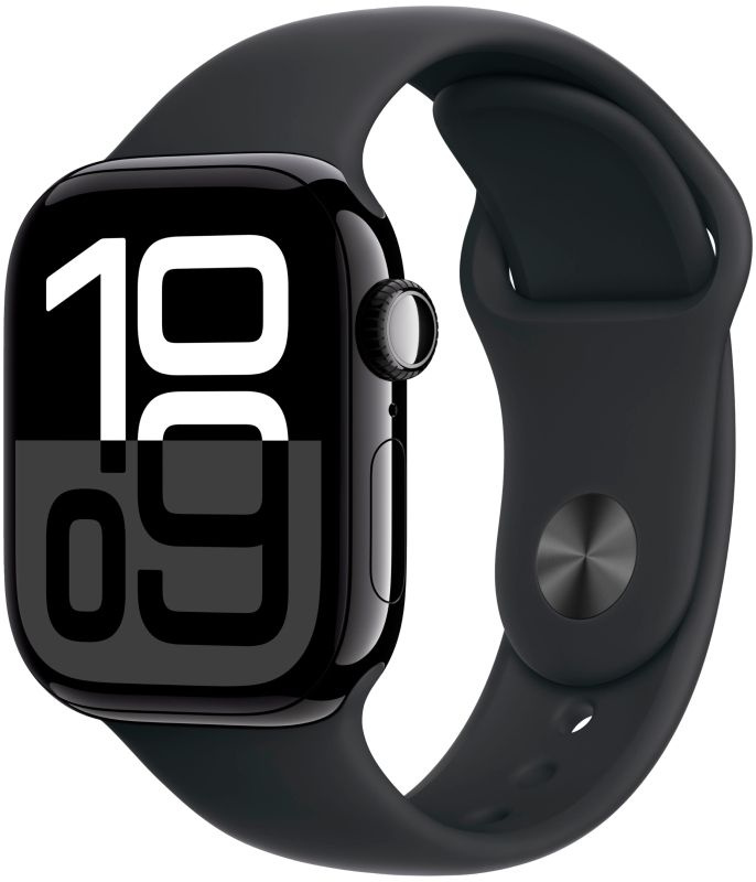 Смарт-часы Apple Watch Series 10 2024 GPS 46mm Jet Black/Черный, спортивный ремешок S/M  #1