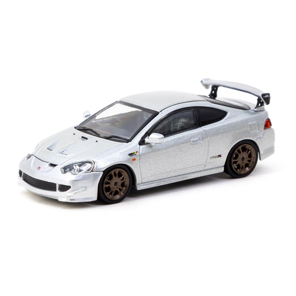 Машинка Tarmac Works 1/64 Honda Integra Type R Dc5 Mugen Silver Diecast Scale Model Car #1