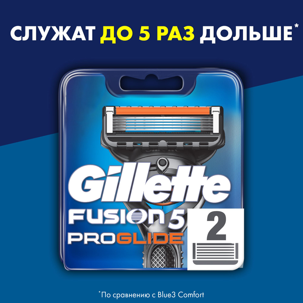 Сменные кассеты для бритья Gillette Fusion5 ProGlide, 2 шт #1