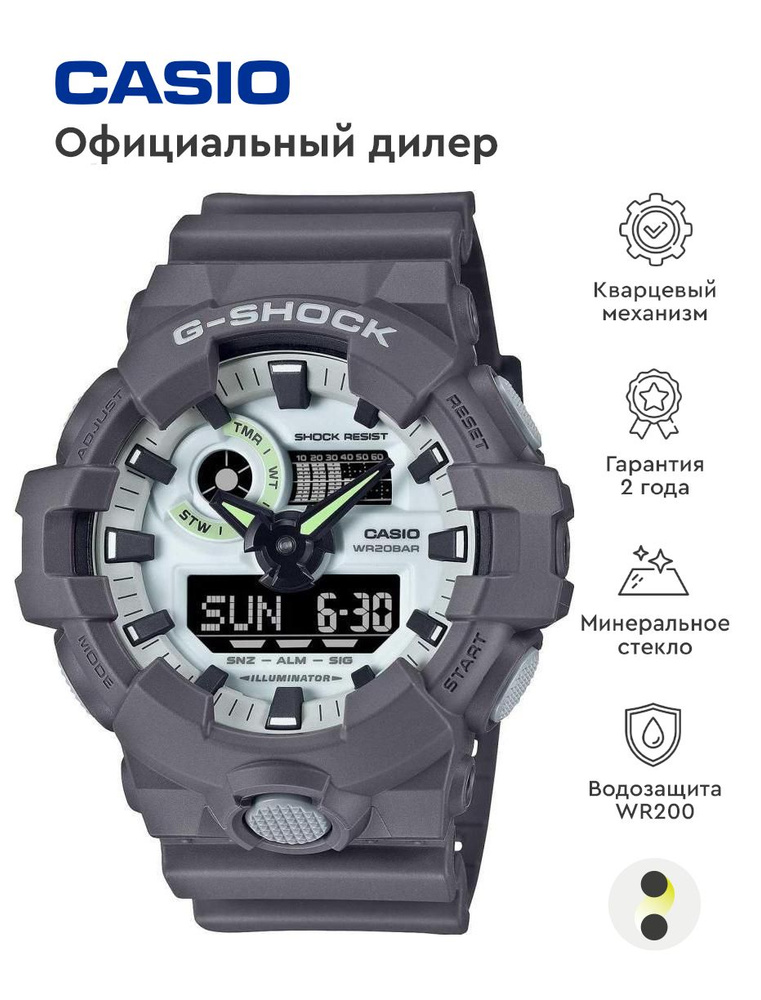 Мужские наручные часы Casio G-Shock GA-700HD-8A #1