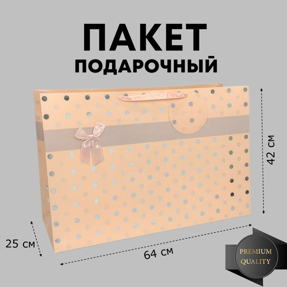 Пакет подарочный 64х42х25 см,  #1