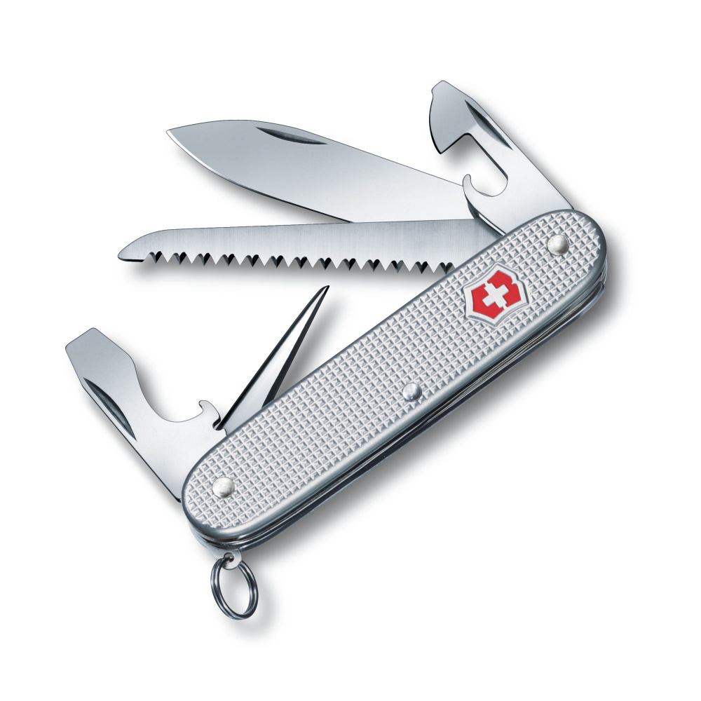 Нож перочинный Victorinox Farmer Alox (0.8241.26) 93 мм, 9 функций, серебристый , картонная коробка  #1