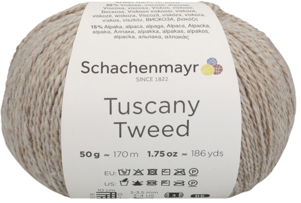 Tuscany Tweed /Таскани Твид/ пряжа Schachenmayr, MEZ, 9807002, 50гр/170м, цвет 00005 , hanf (конопля) #1