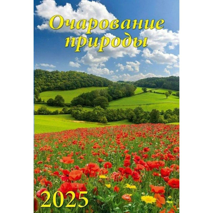 Календарь настенный перекидной на спирали 2025. Очарование природы, 350 х 500  #1