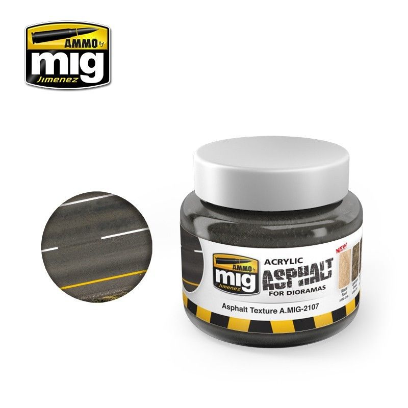 Текстурная паста Asphalt Ground (250mL) (Ammo Mig) #1